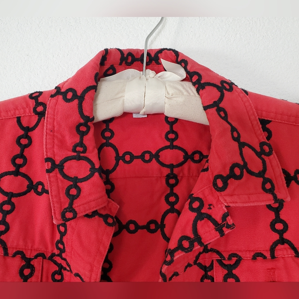 Unique Patterned Jean Jacket - Picture 5 of 10